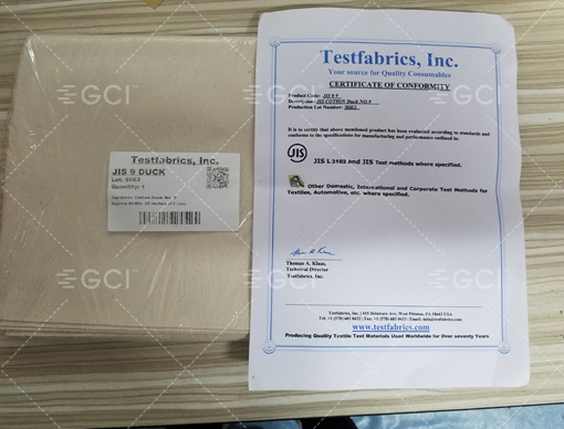 Testfabrics JIS ＃9 Cotton Duck帆布